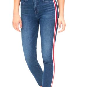 GAP jeans with sporty red stripes